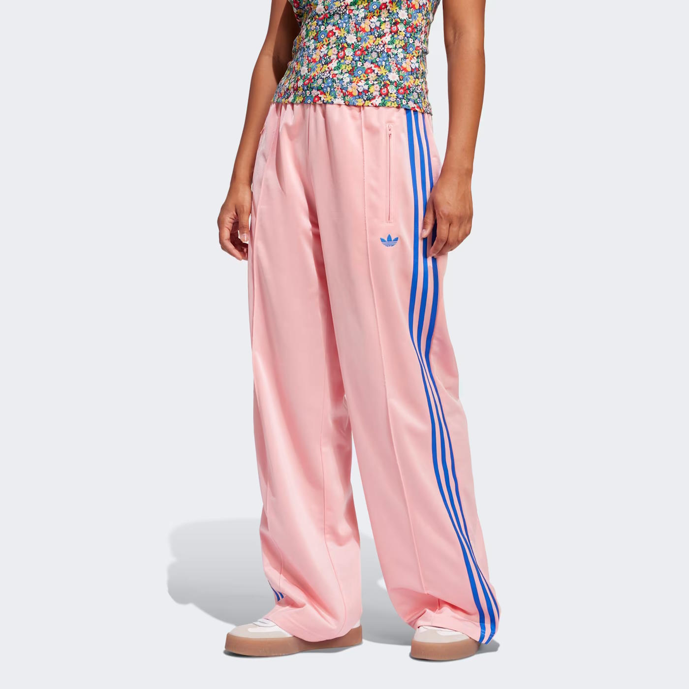 Adidas Adicolor Classic Firebird Loose Track Pants in Pink (JP2312)